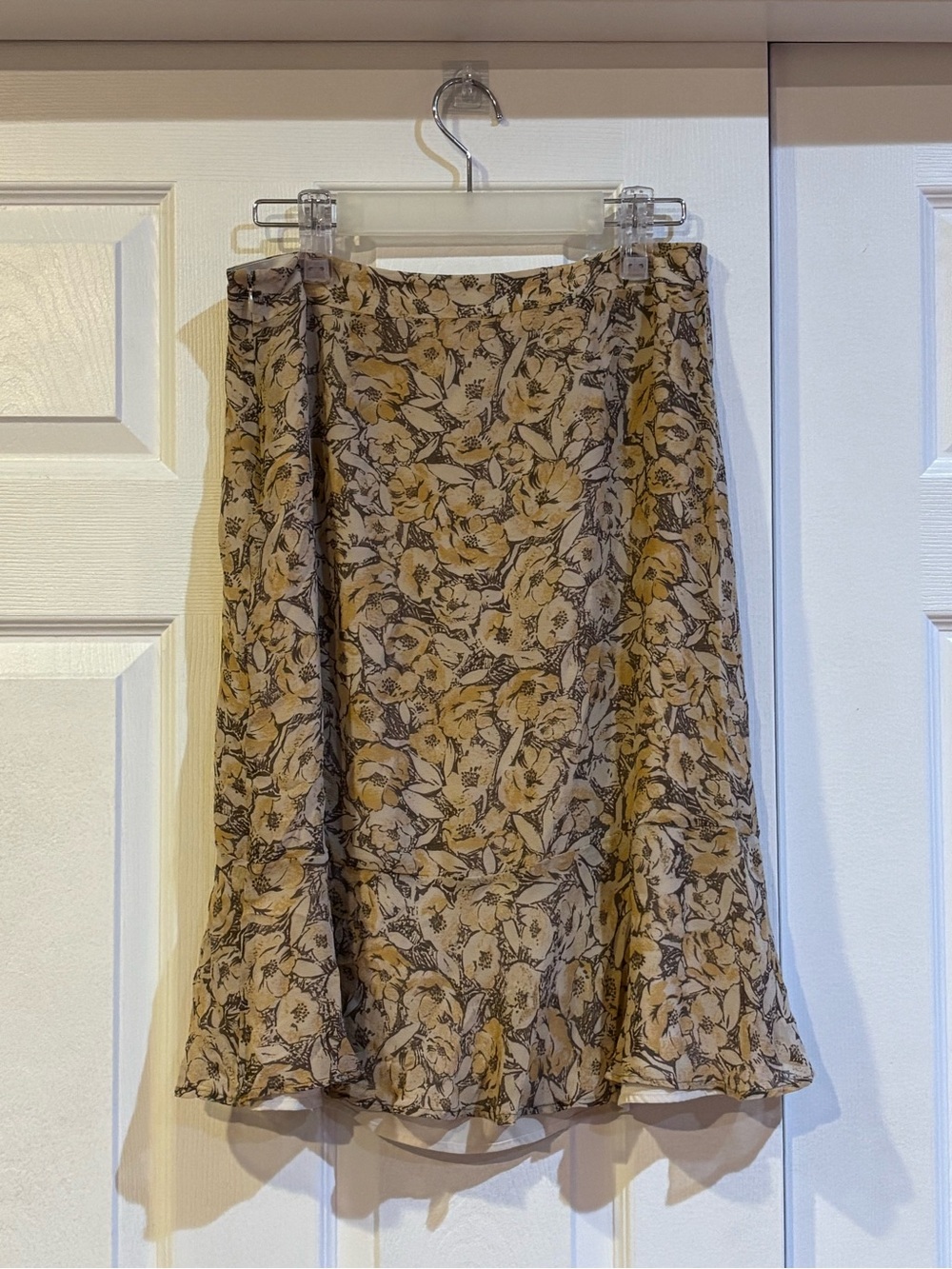 Banana Republic Vintage Silk Floral Midi Skirt